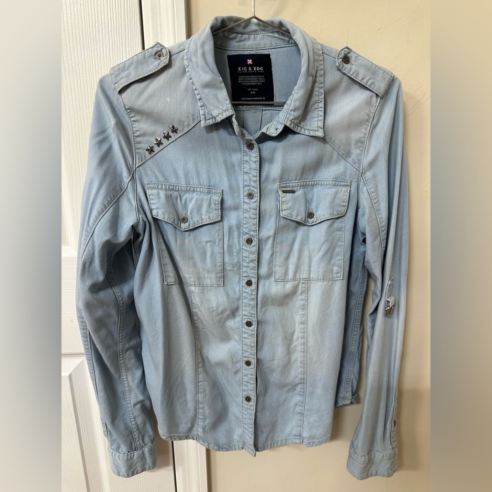 First sale special - XOXO Light Blue Jean Jacket for Women